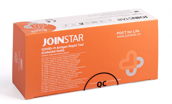 5 Stk. JOINSTAR COVID-19 Antigen Rapid Test (Collodiales Gold) - Laientest