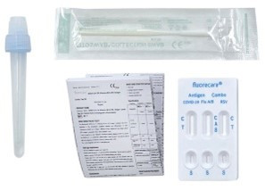 5 Stk. FLUORECARE® Kombi-Test (4in1) für SARS-CoV-2 + Influenza A/B + RSV